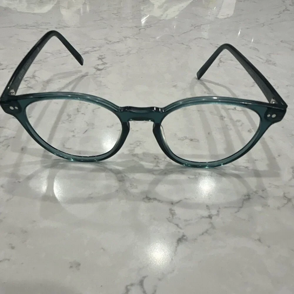 Warby Parker Akeley Green Full Rim Plastic Eyeglass Frames 53-19-145 W-728